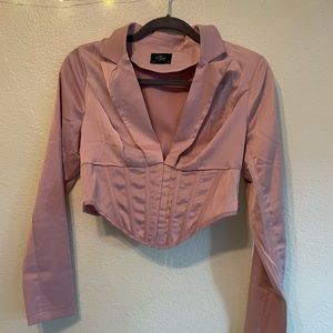 Pink corset top